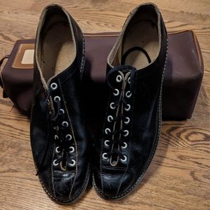 Vintage leather bowling shoes
